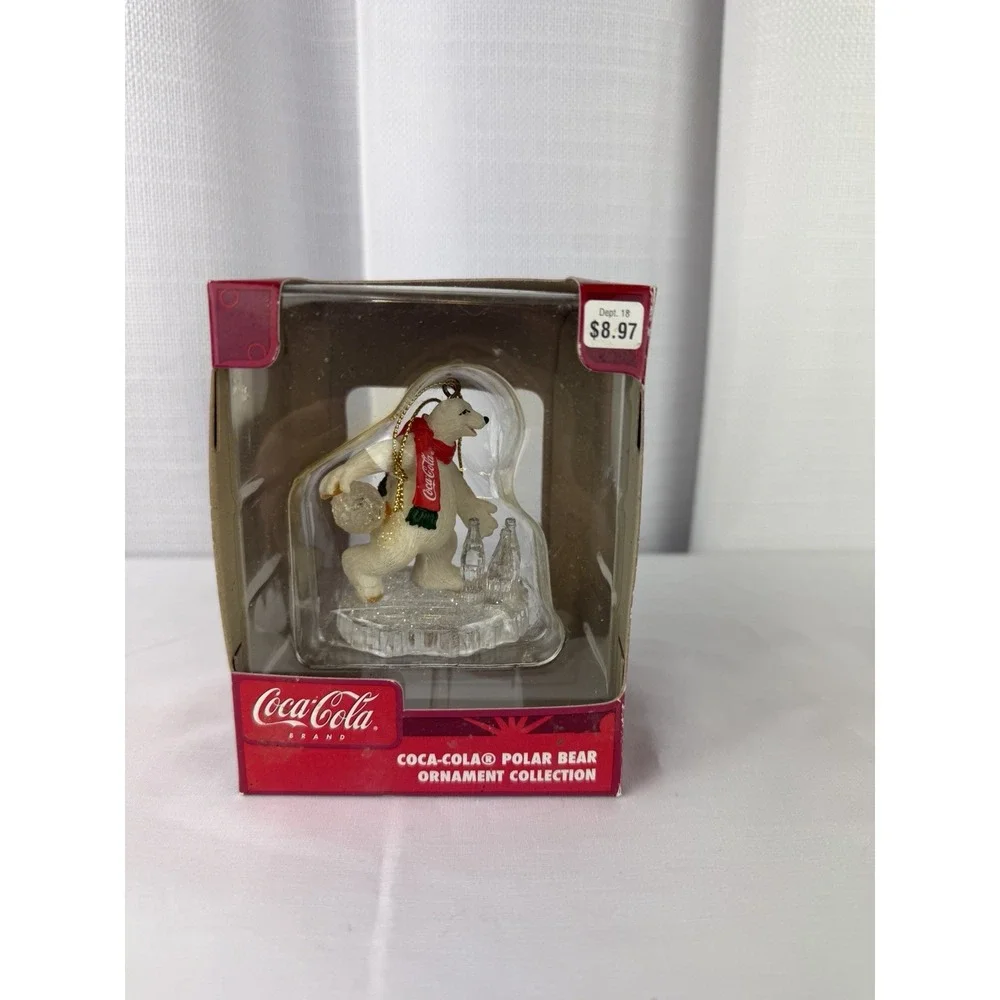 Coca Cola Polar Bear Bowling Collectible Christmas Holiday Ornament